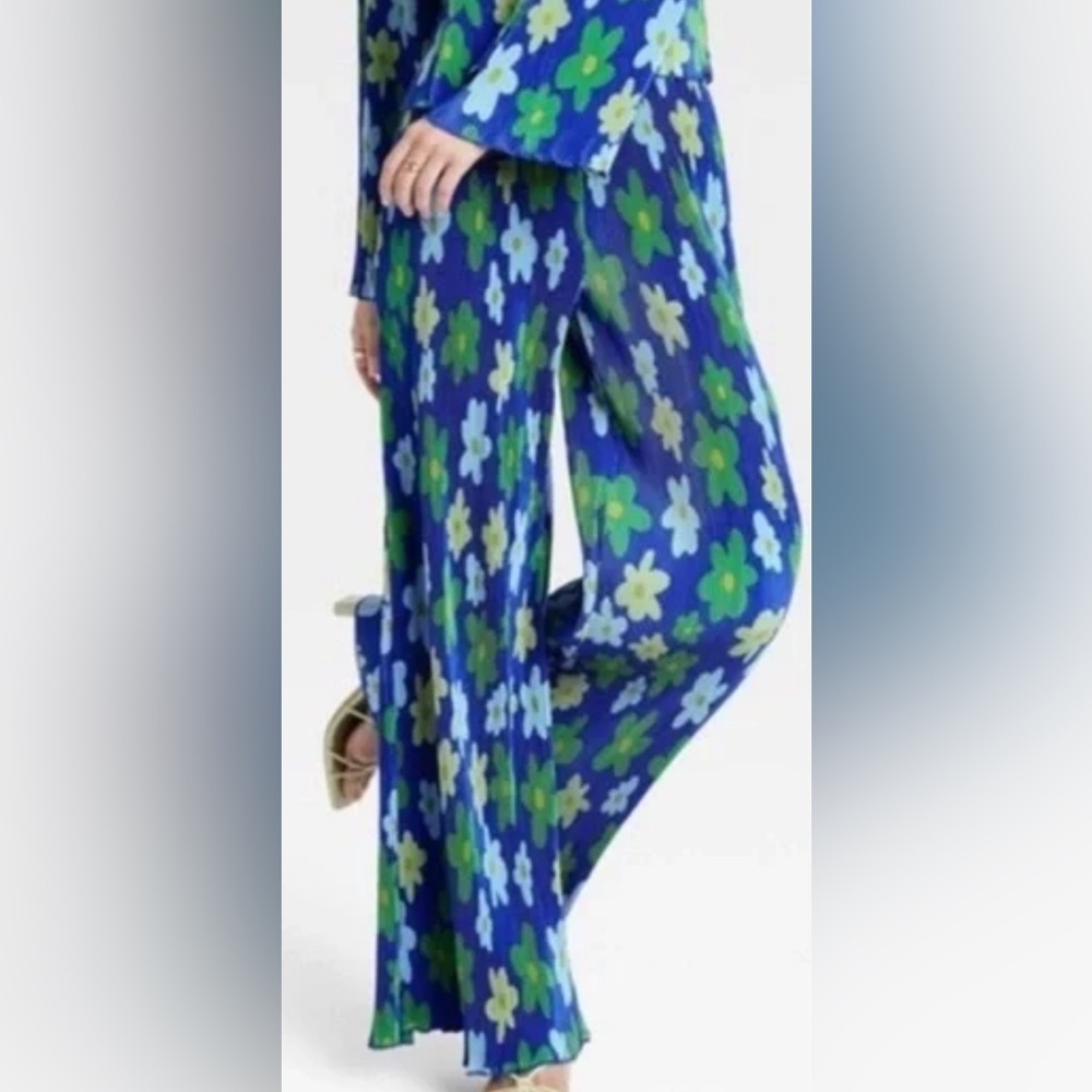 Target X Sammy B Black History Month Pleated floral Pants paperbag wide leg 1X